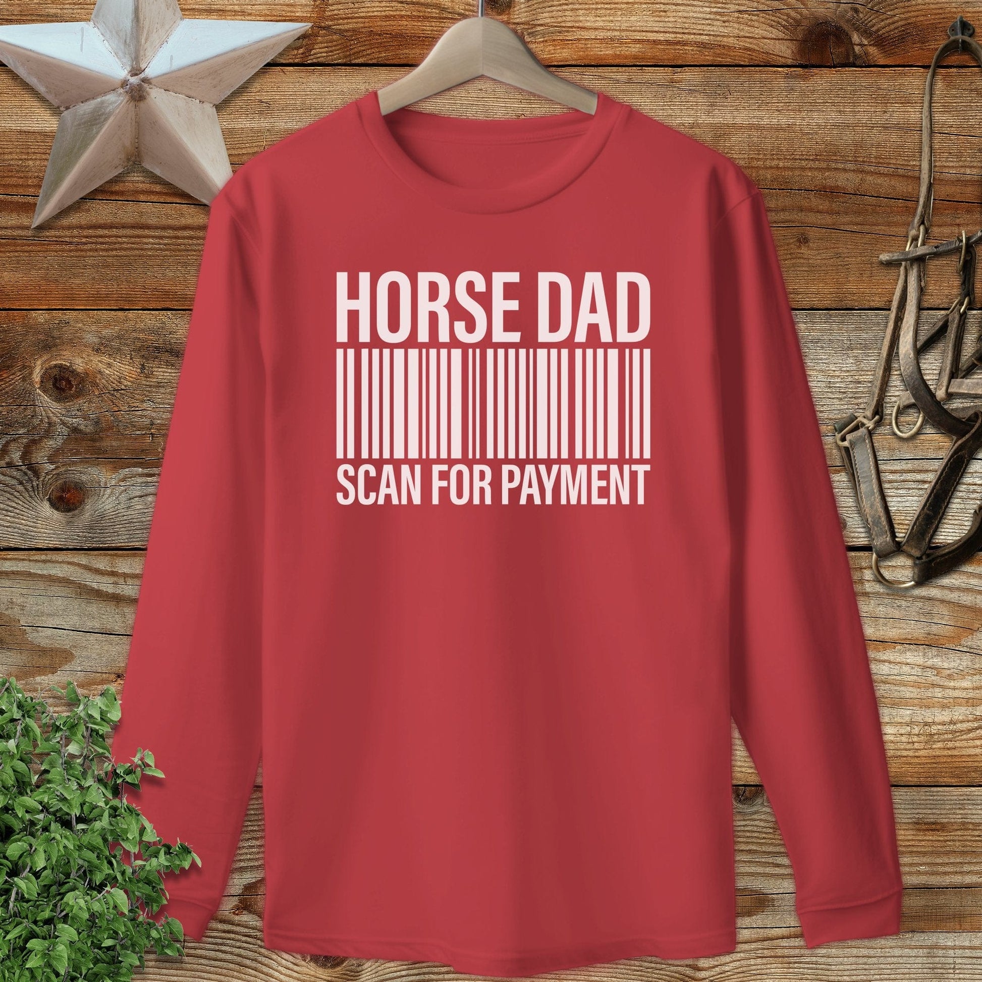 Horse Dad Scan Long Sleeve Tee
