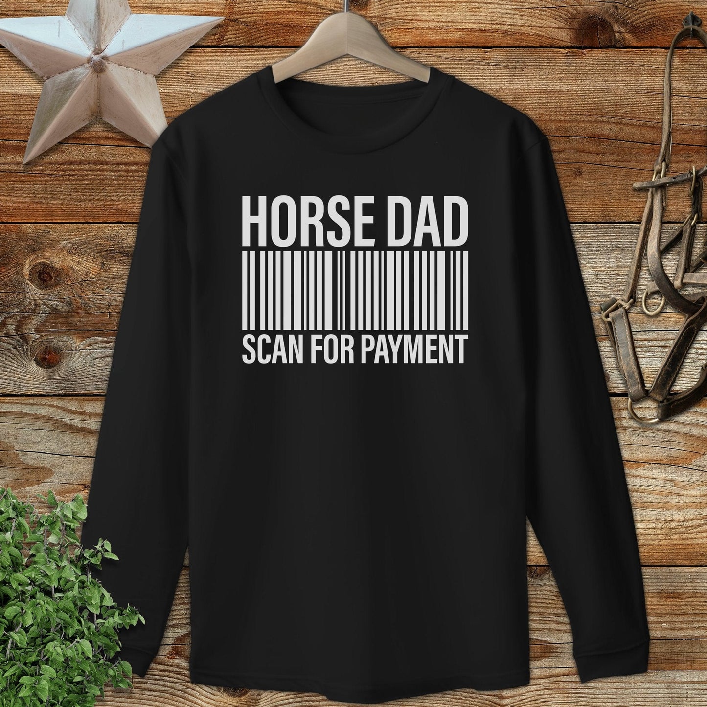 Horse Dad Scan Long Sleeve Tee