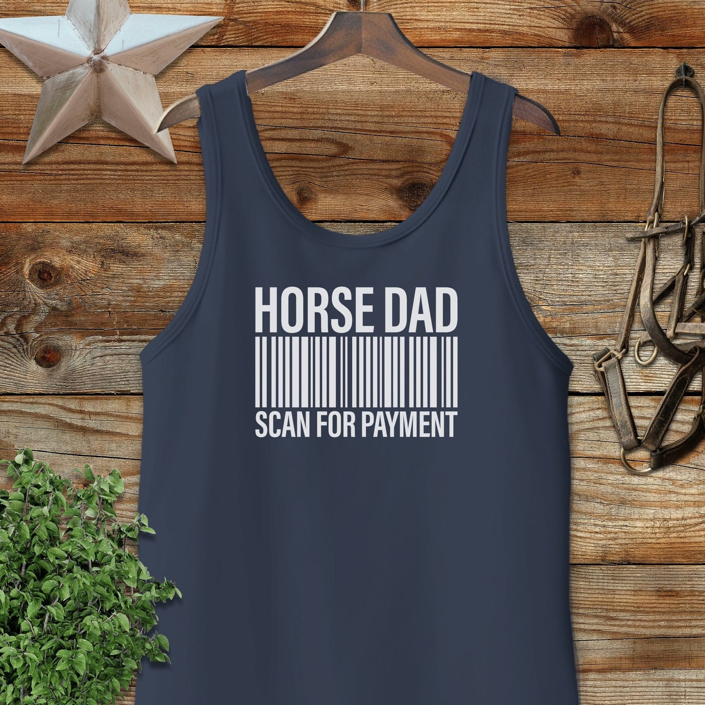 Horse Dad Scan Tank Top