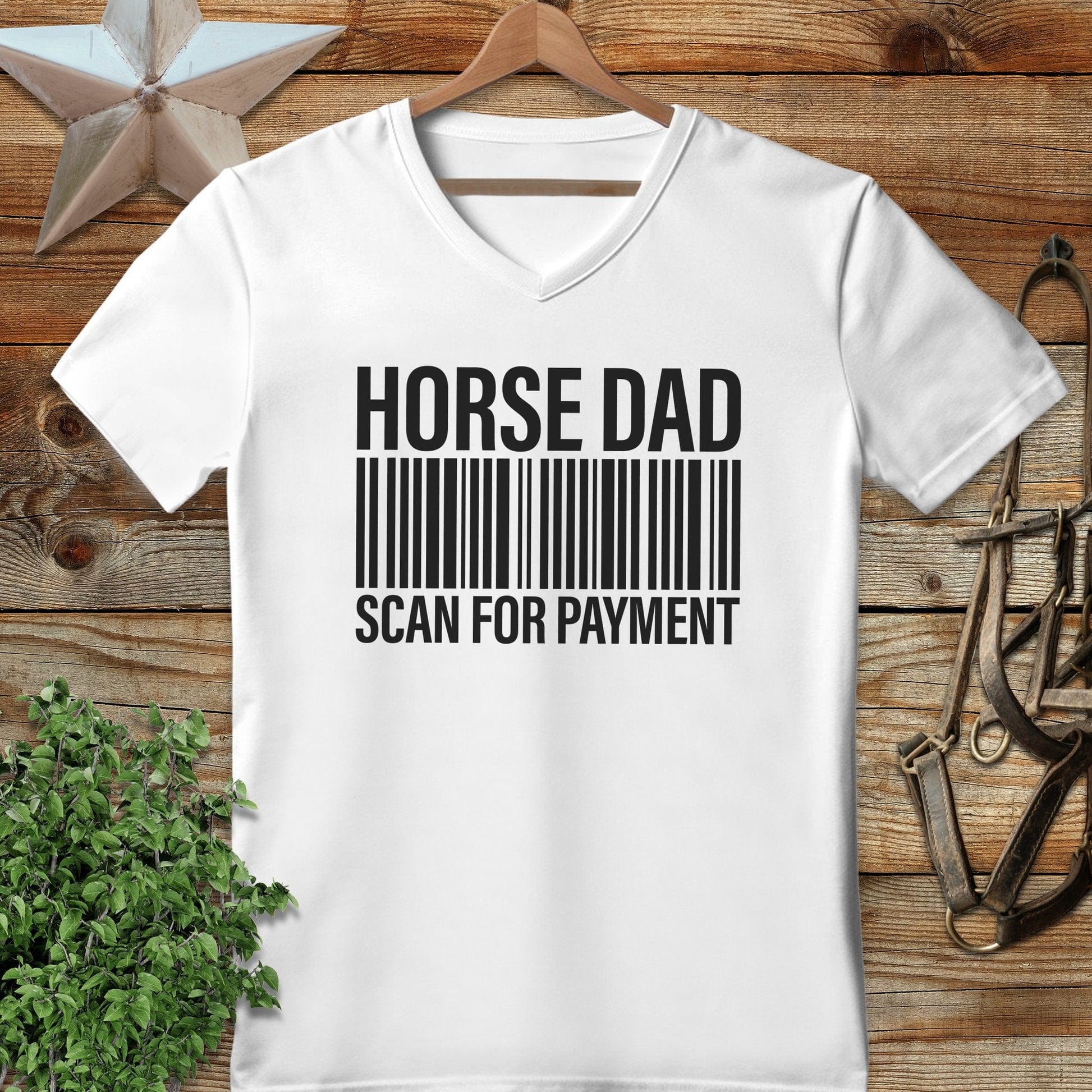 Horse Dad Scan V-neck