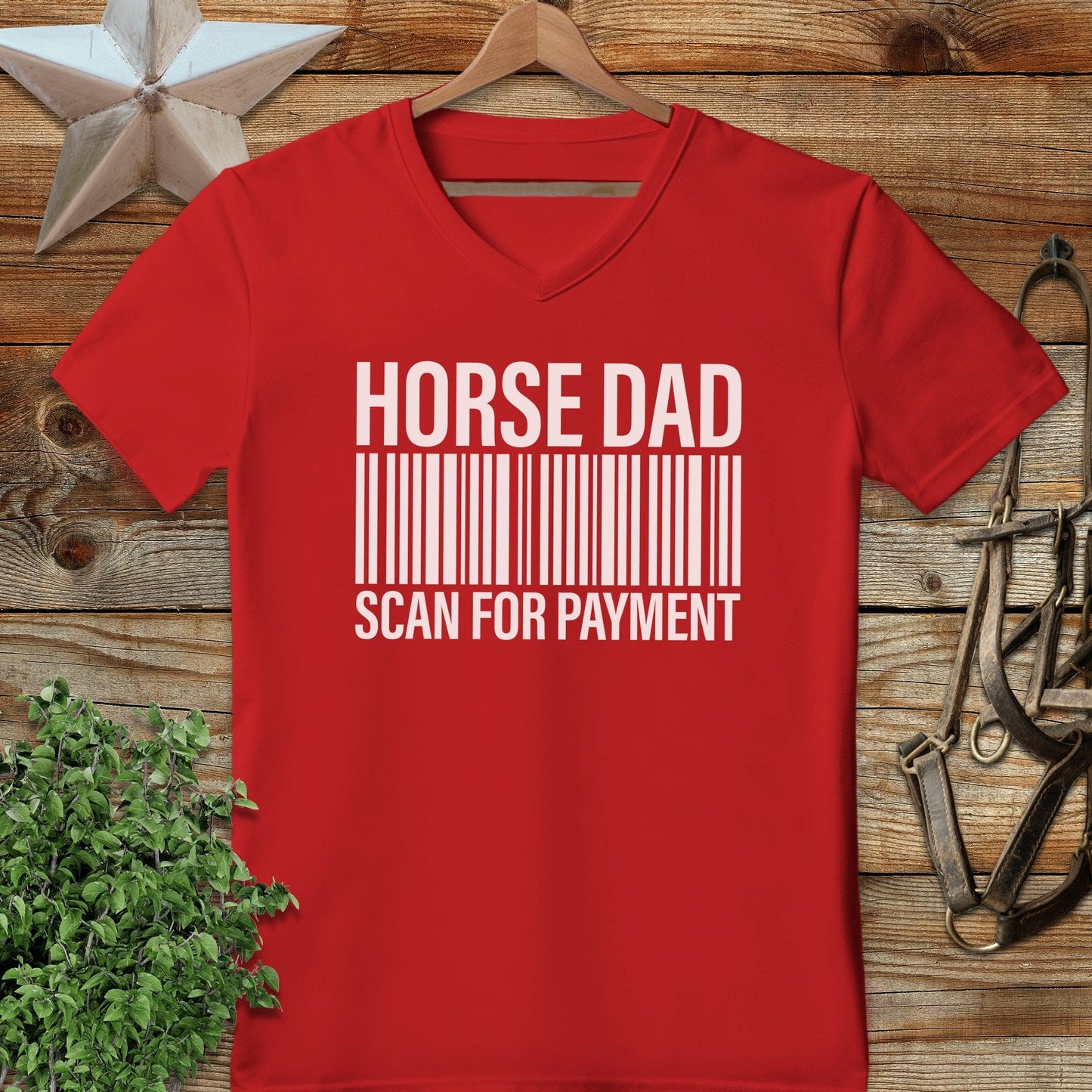 Horse Dad Scan V-neck