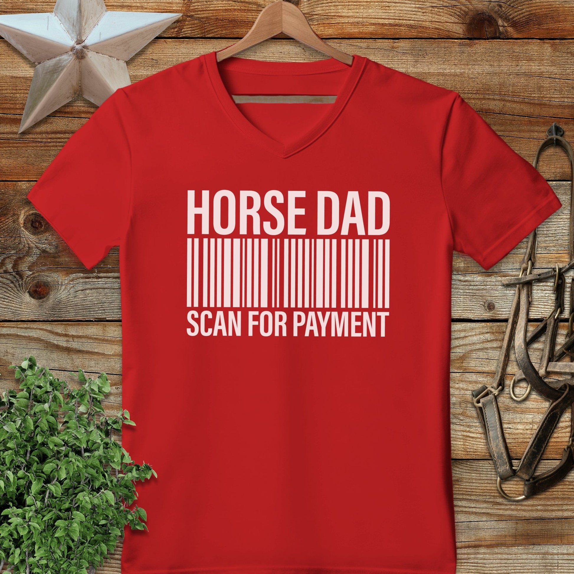 Horse Dad Scan V-neck