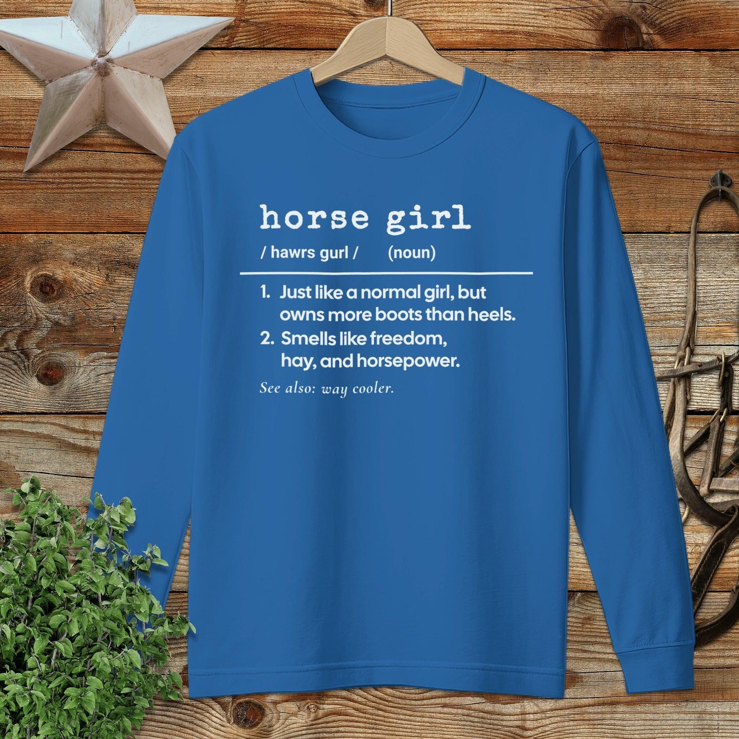 Horse Girl Definition Long Sleeve Tee