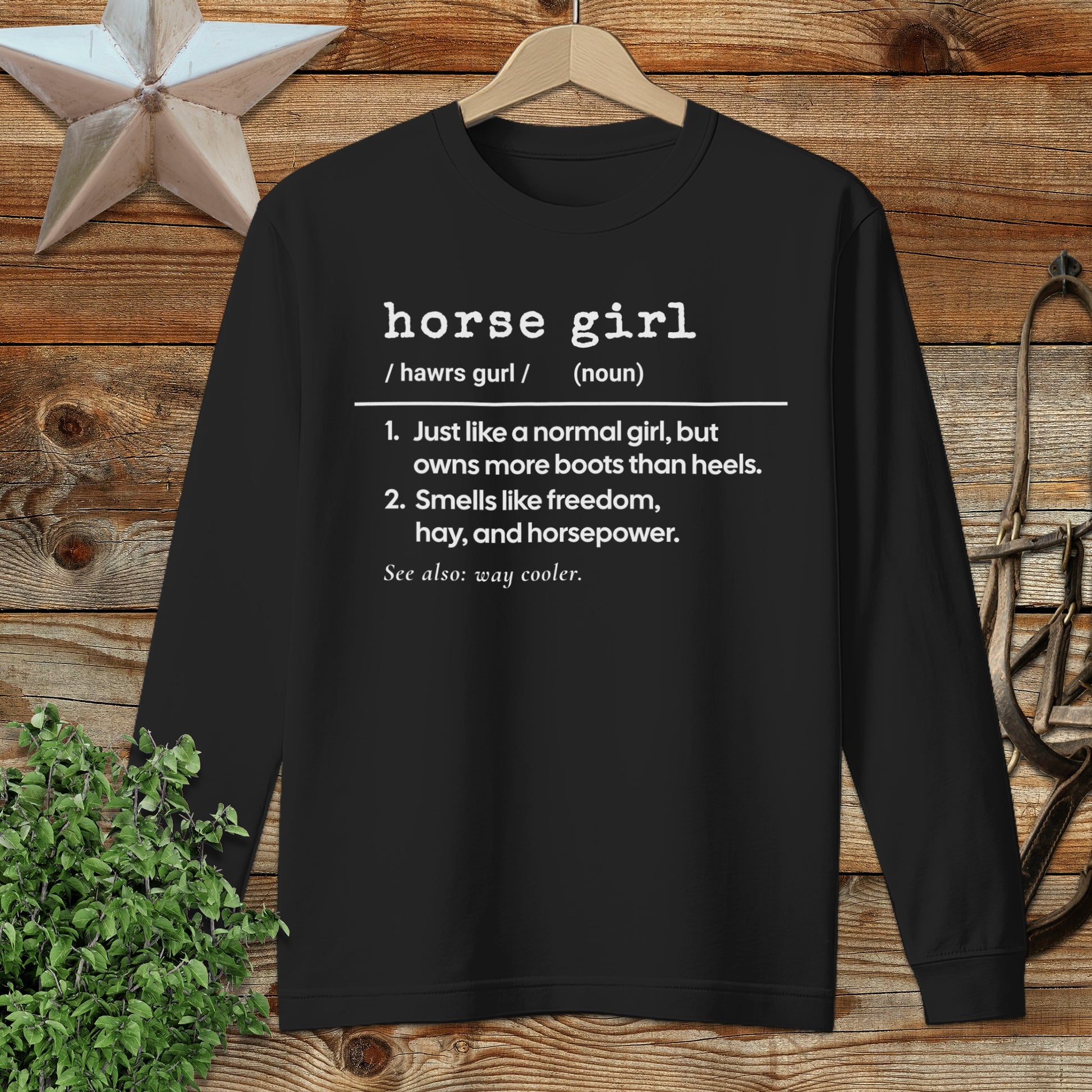 Horse Girl Definition Long Sleeve Tee