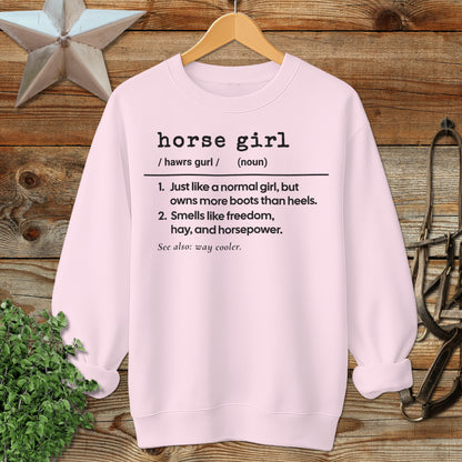 Horse Girl Definition Sweatshirt