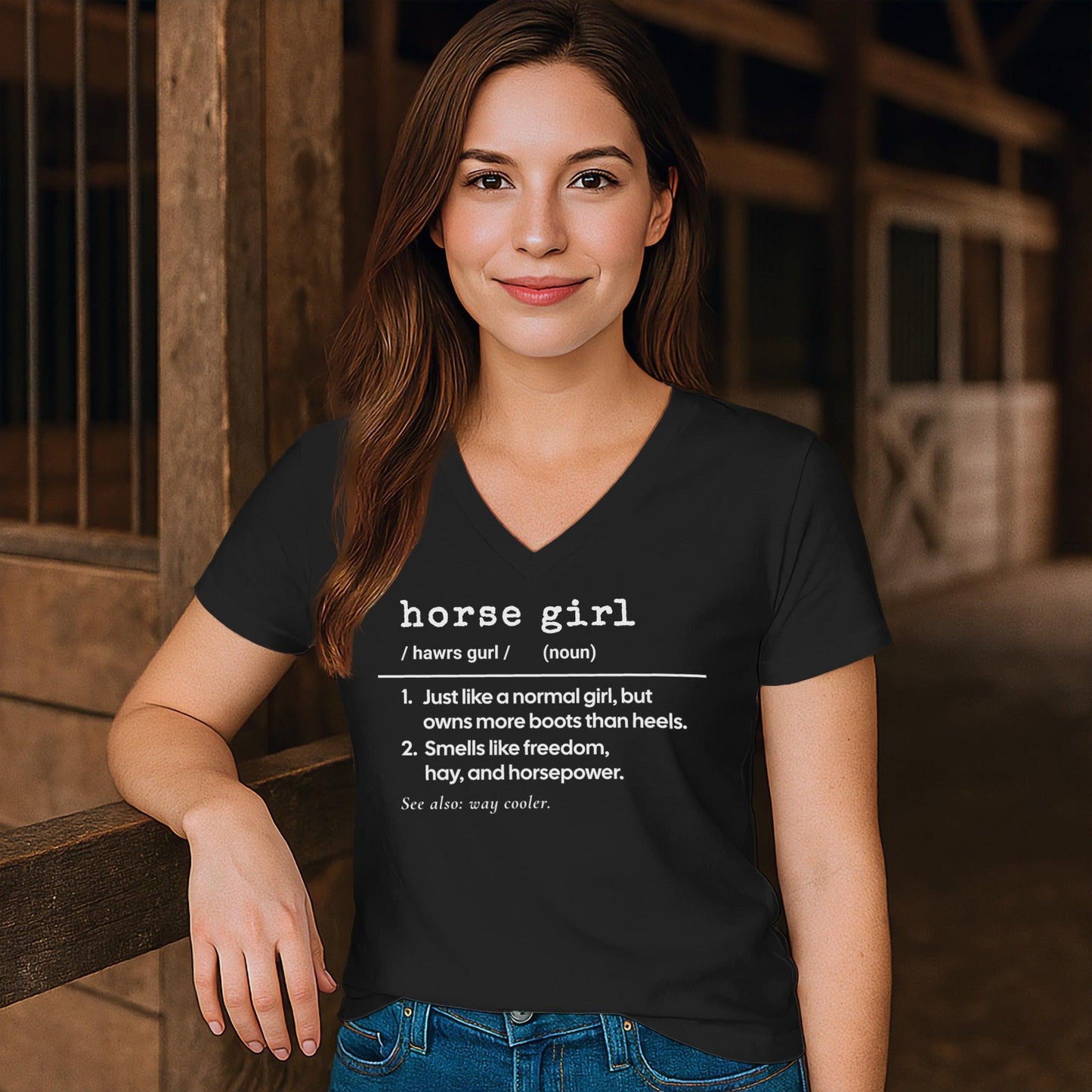 Horse Girl Definition V-neck