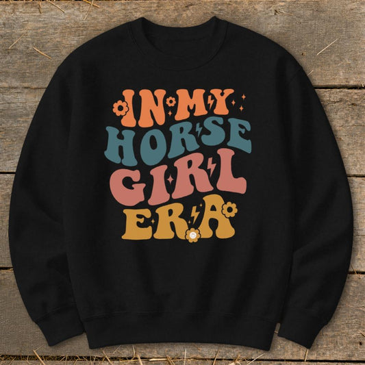 Horse Girl Era Sweatshirt - Black