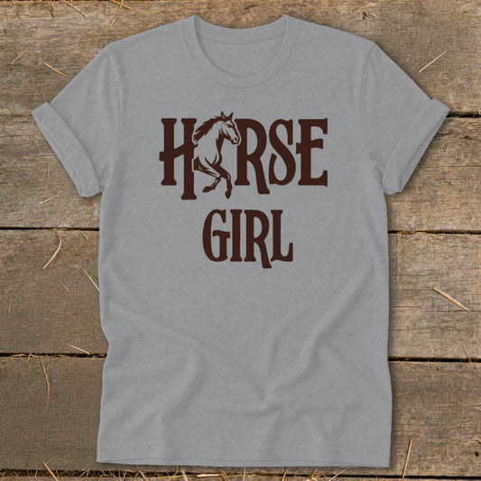 Horse Girl Softstyle Tee - Sport Grey