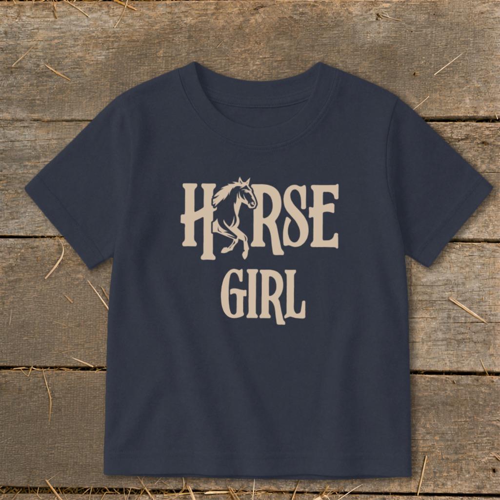 Horse Girl Toddler Tee