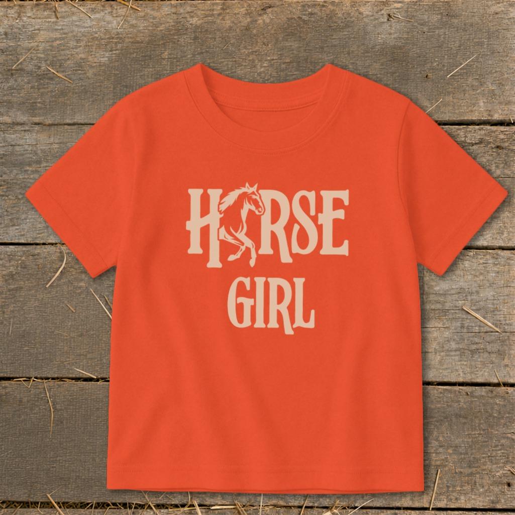 Horse Girl Toddler Tee
