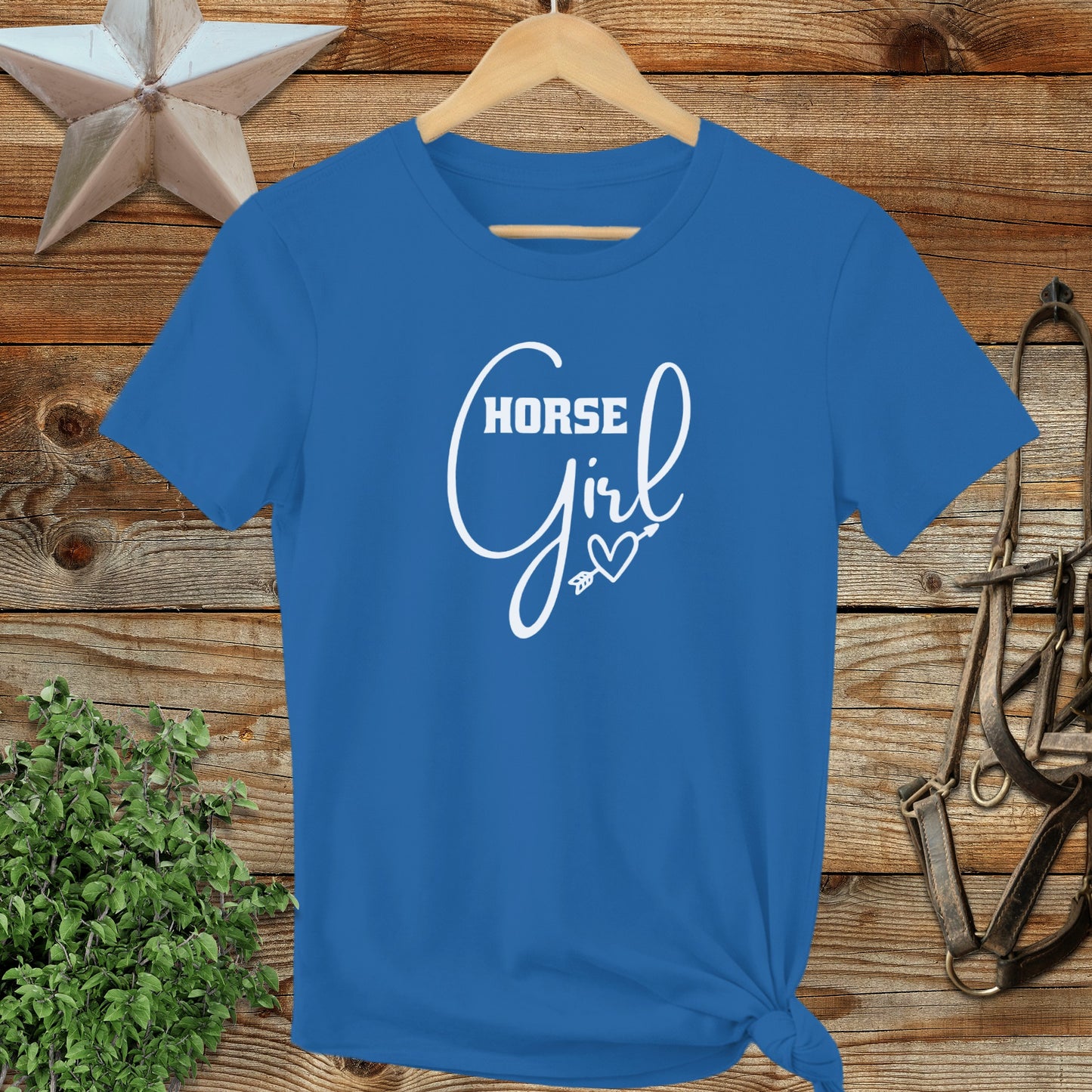 Horse Girl with Arrow Ladies Tee