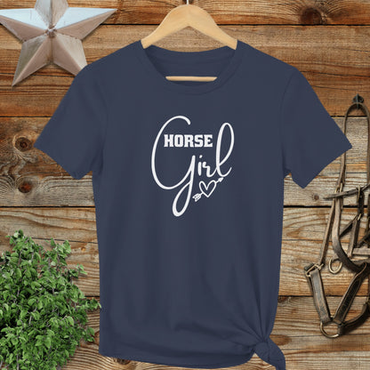 Horse Girl with Arrow Ladies Tee