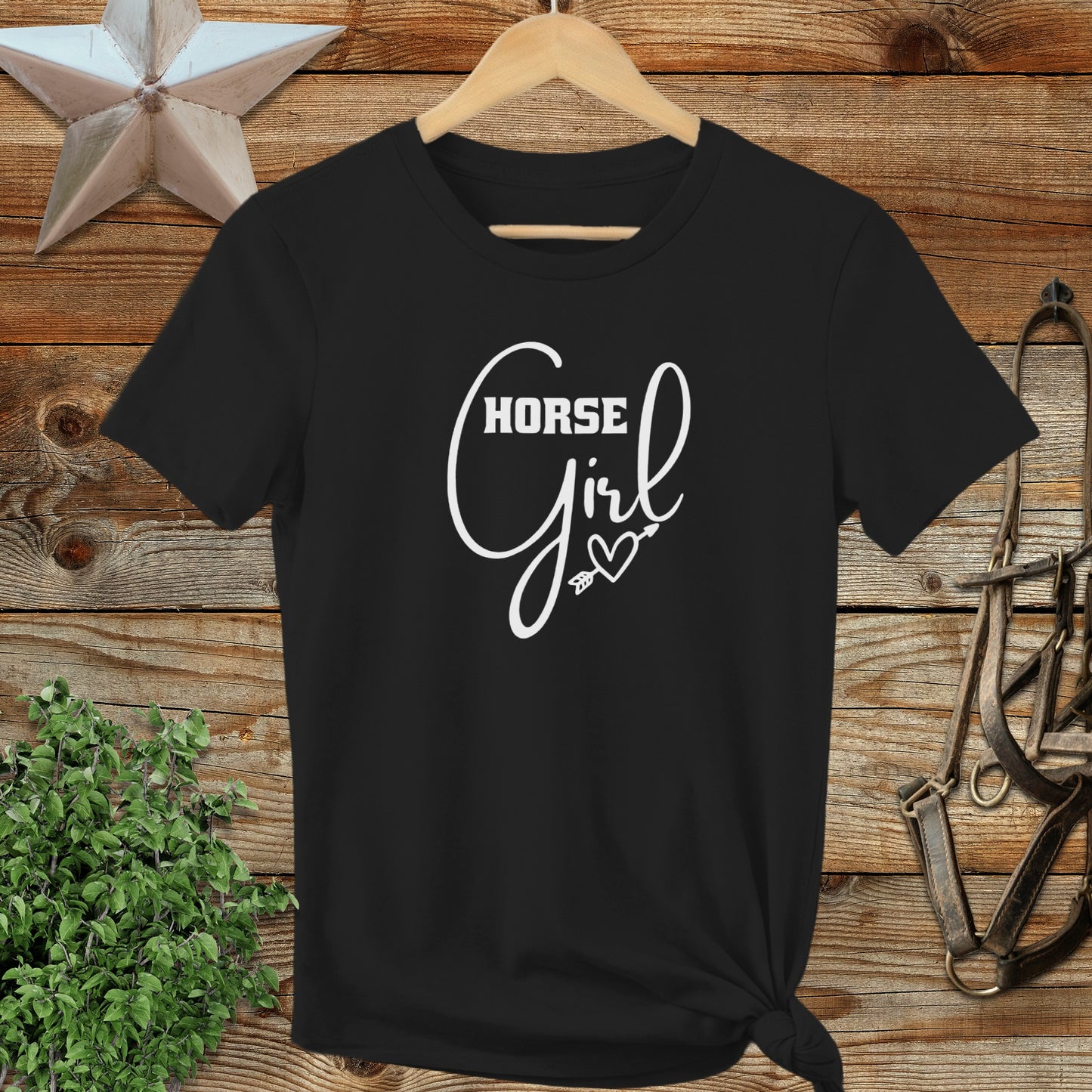 Horse Girl with Arrow Ladies Tee