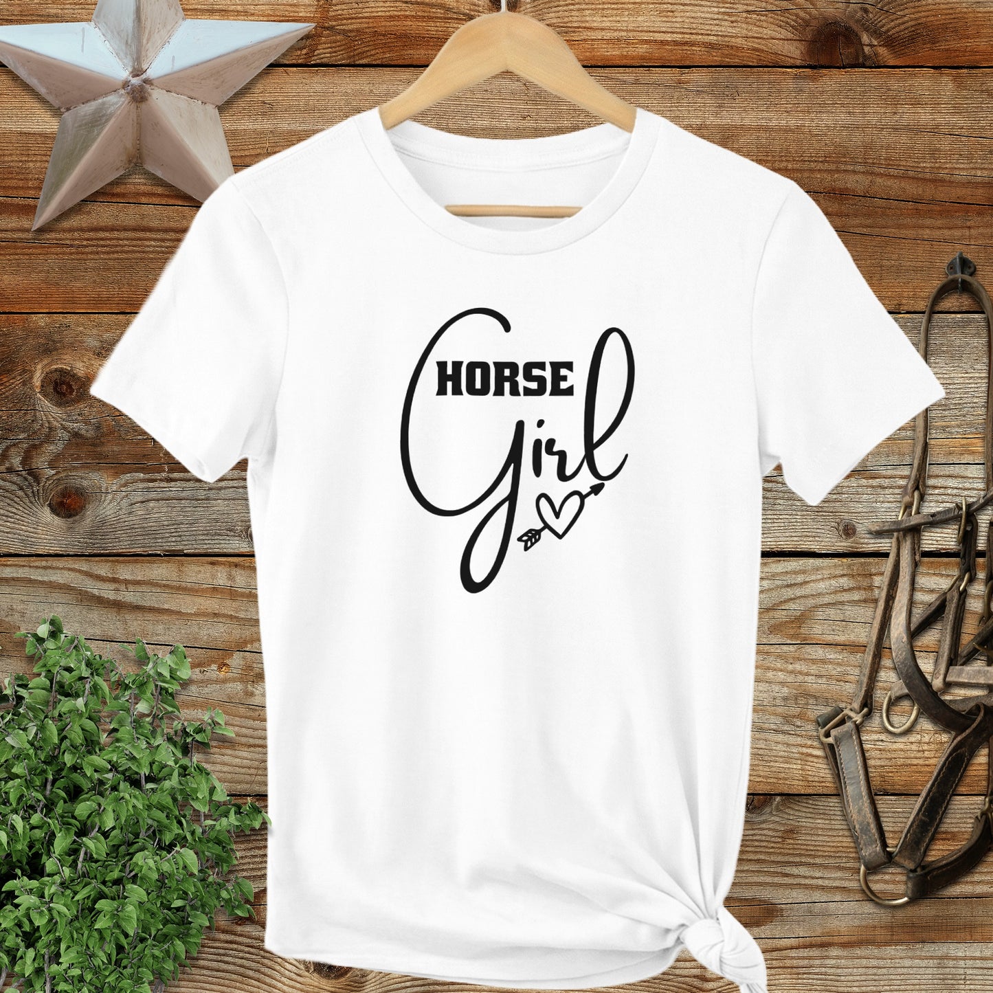 Horse Girl with Arrow Ladies Tee