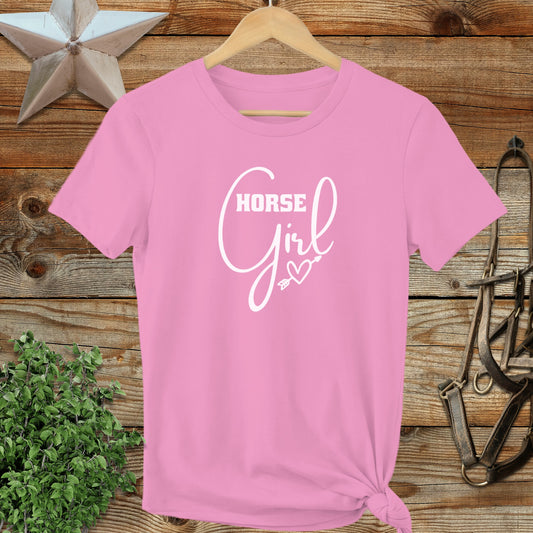 Horse Girl with Arrow Ladies Tee