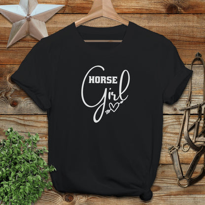 Horse Girl with Arrow Softstyle Tee