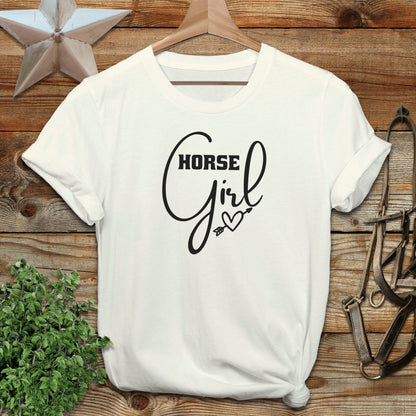 Horse Girl with Arrow Softstyle Tee