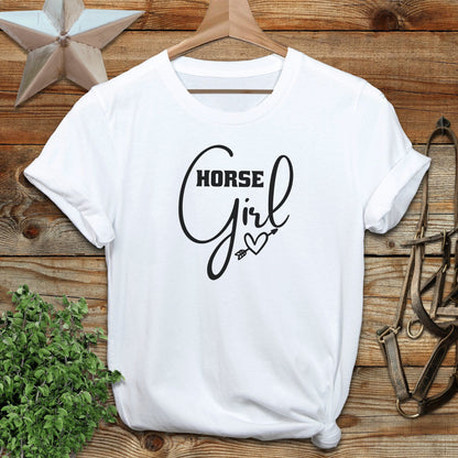 Horse Girl with Arrow Softstyle Tee