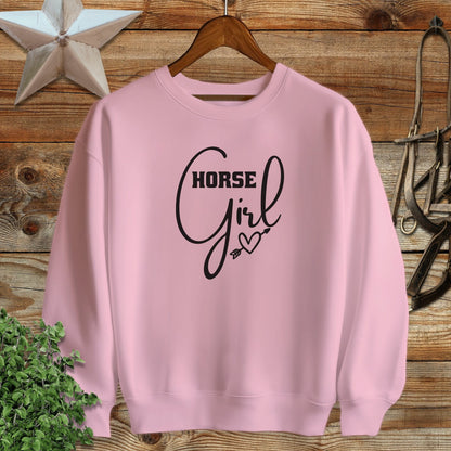 Horse Girl with Arrow Sweatshirt