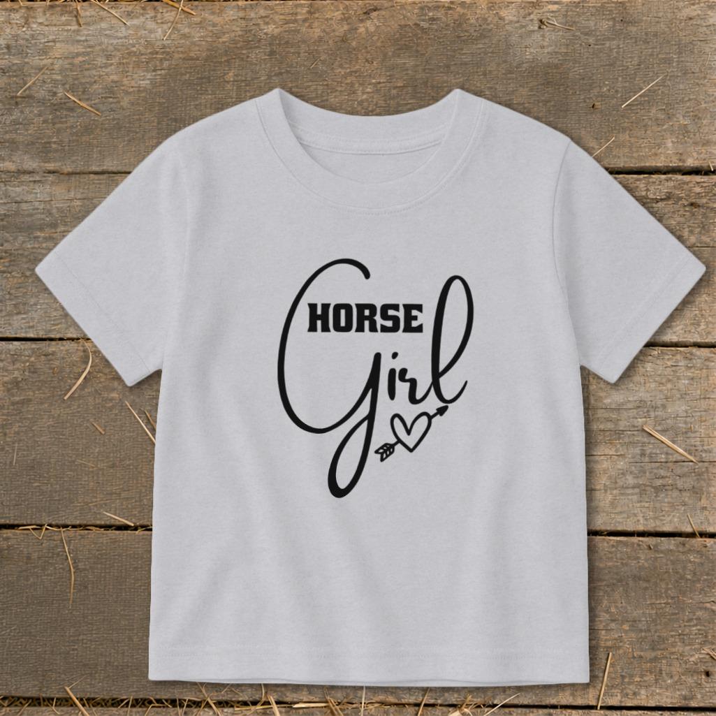 Horse Girl with Arrow Toddler Tee
