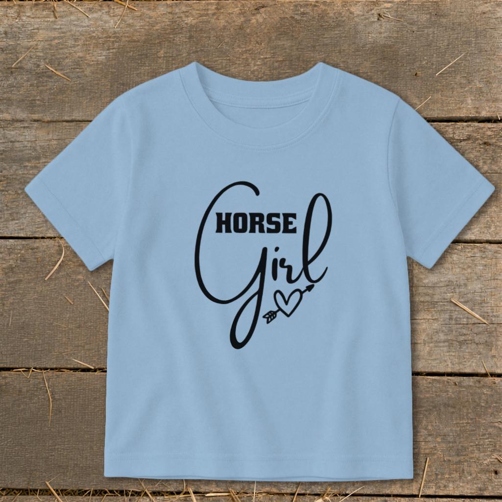 Horse Girl with Arrow Toddler Tee