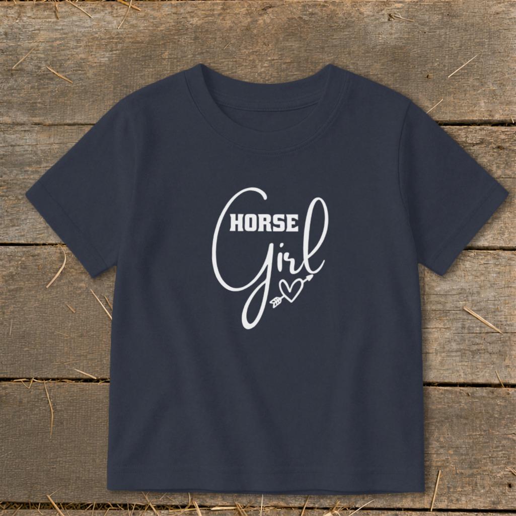 Horse Girl with Arrow Toddler Tee