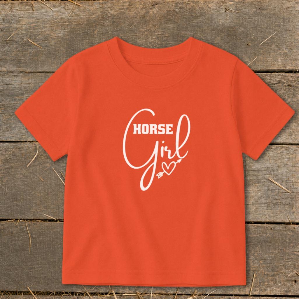 Horse Girl with Arrow Toddler Tee