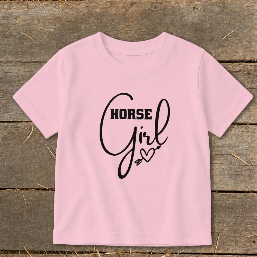 Horse Girl with Arrow Toddler Tee