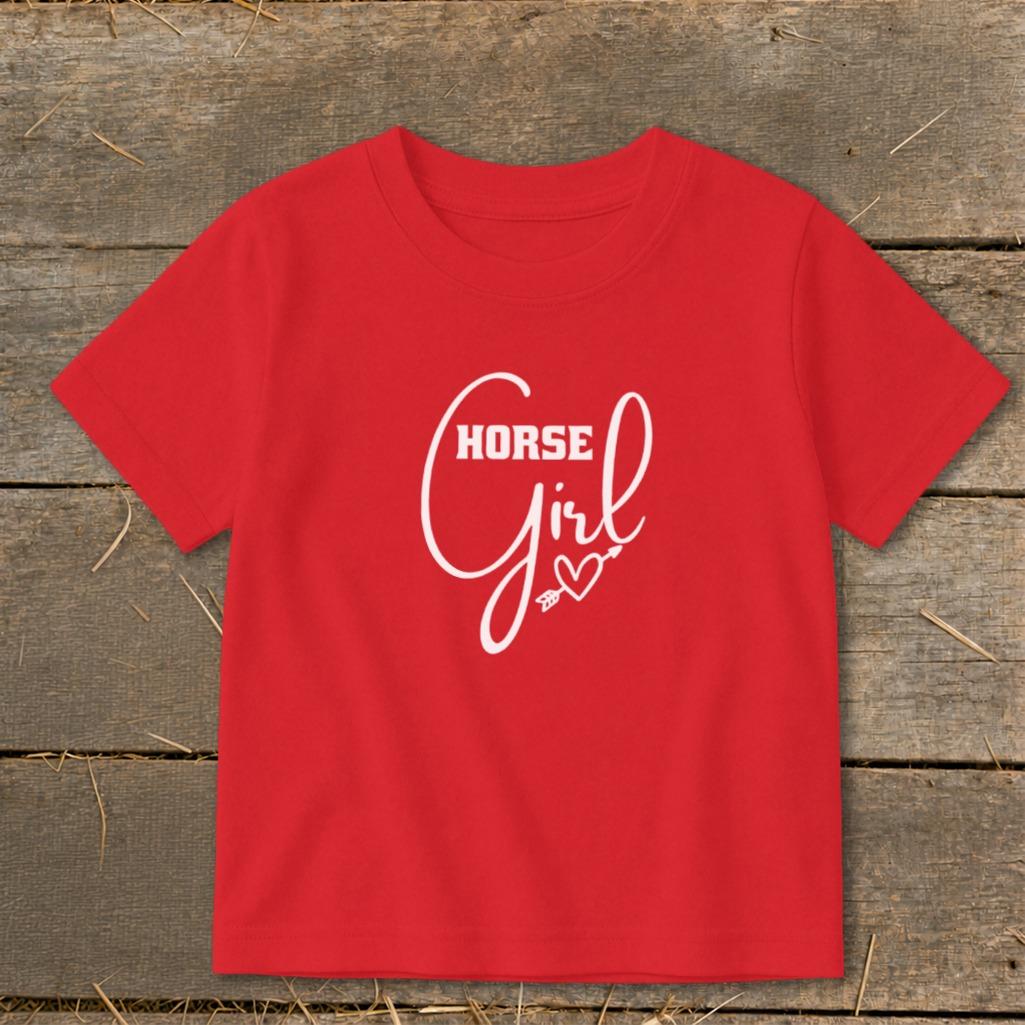 Horse Girl with Arrow Toddler Tee