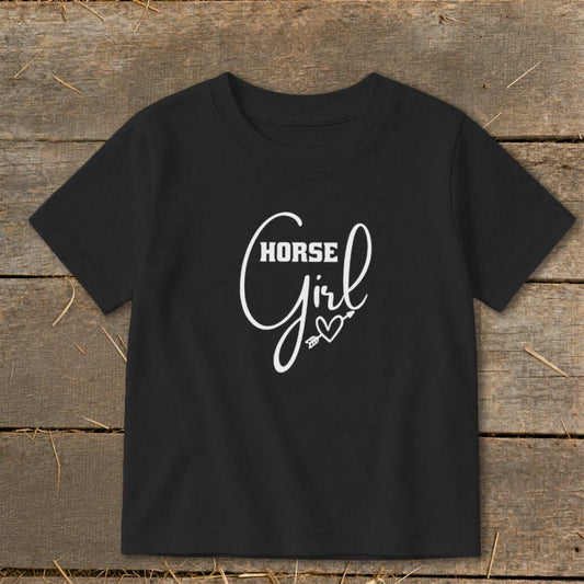 Horse Girl with Arrow Toddler Tee