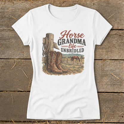Horse Grandma Ladies Tee