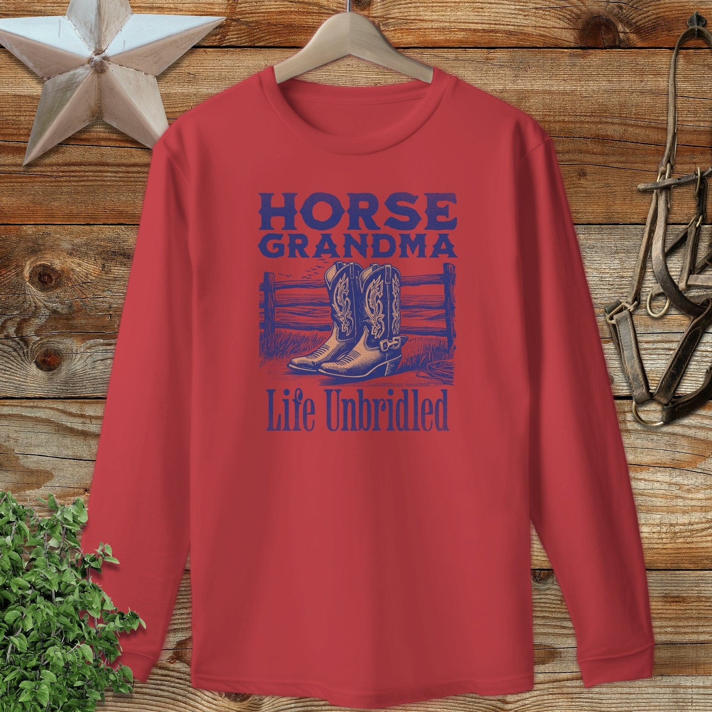 Horse Grandma Long Sleeve Tee