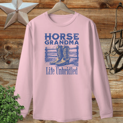 Horse Grandma Long Sleeve Tee