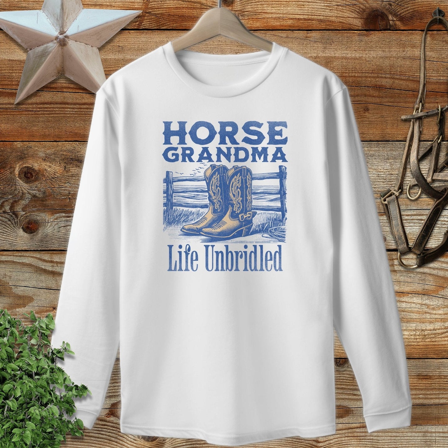 Horse Grandma Long Sleeve Tee