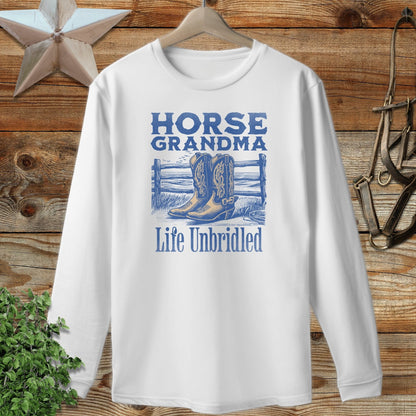 Horse Grandma Long Sleeve Tee
