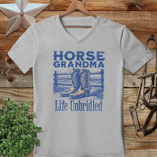Horse Grandma V-neck
