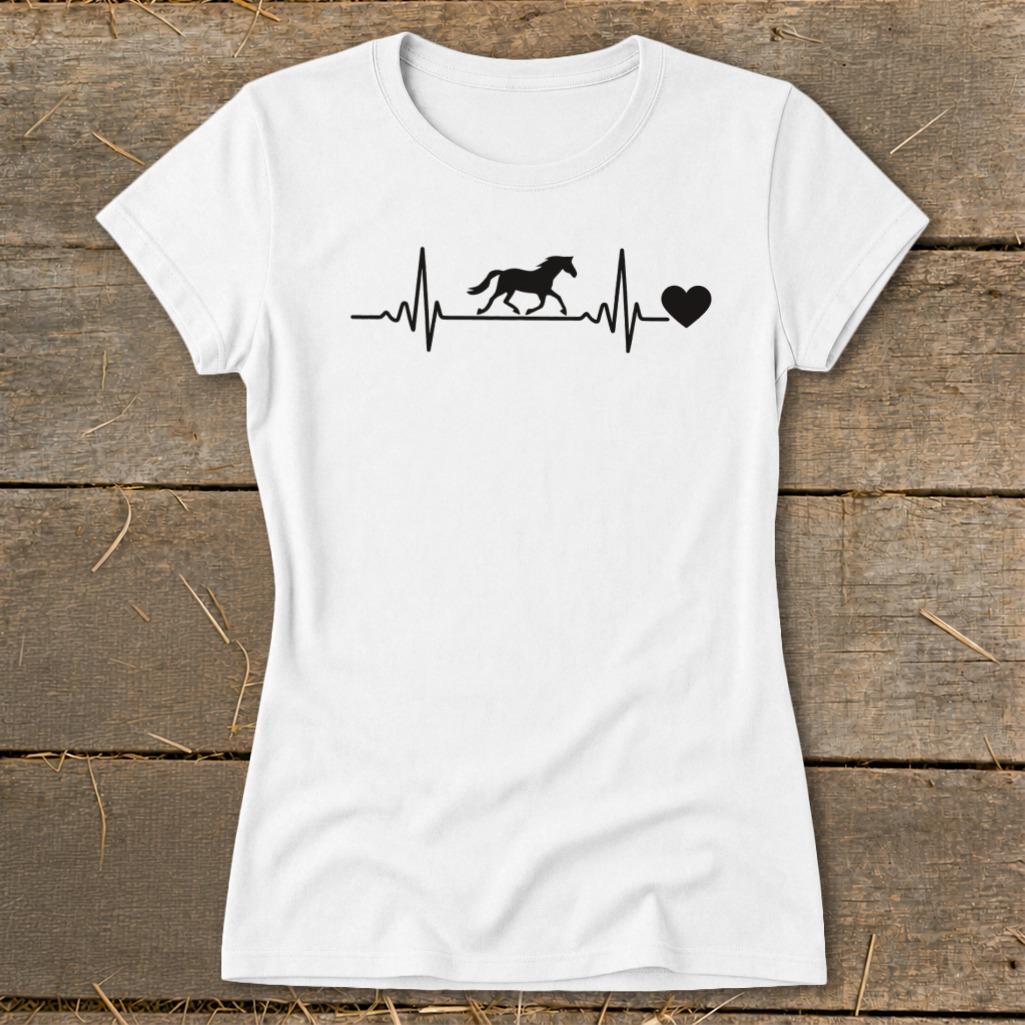 Horse Heartbeat Ladies Tee