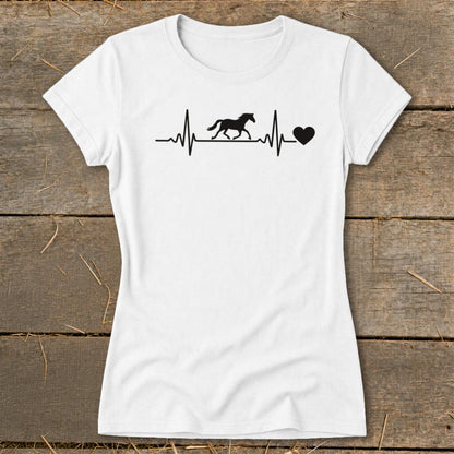Horse Heartbeat Ladies Tee