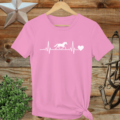 Horse Heartbeat Ladies Tee