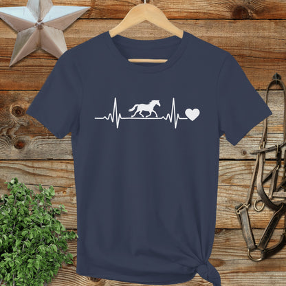 Horse Heartbeat Ladies Tee