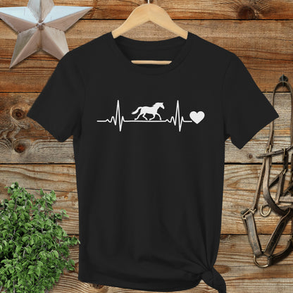 Horse Heartbeat Ladies Tee