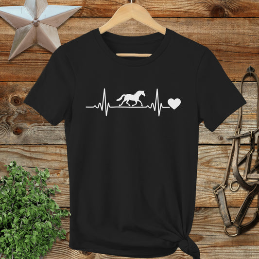 Horse Heartbeat Ladies Tee