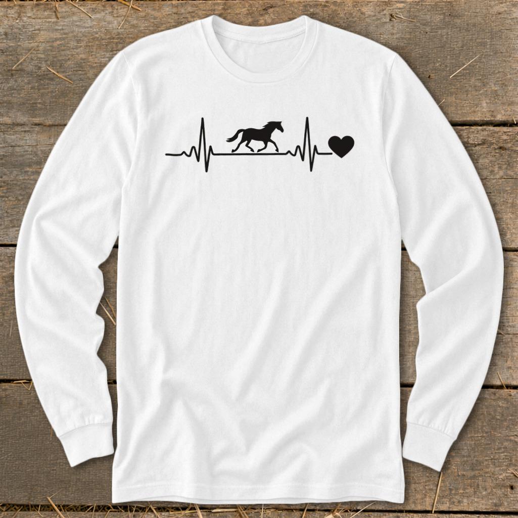Horse Heartbeat Long Sleeve Tee