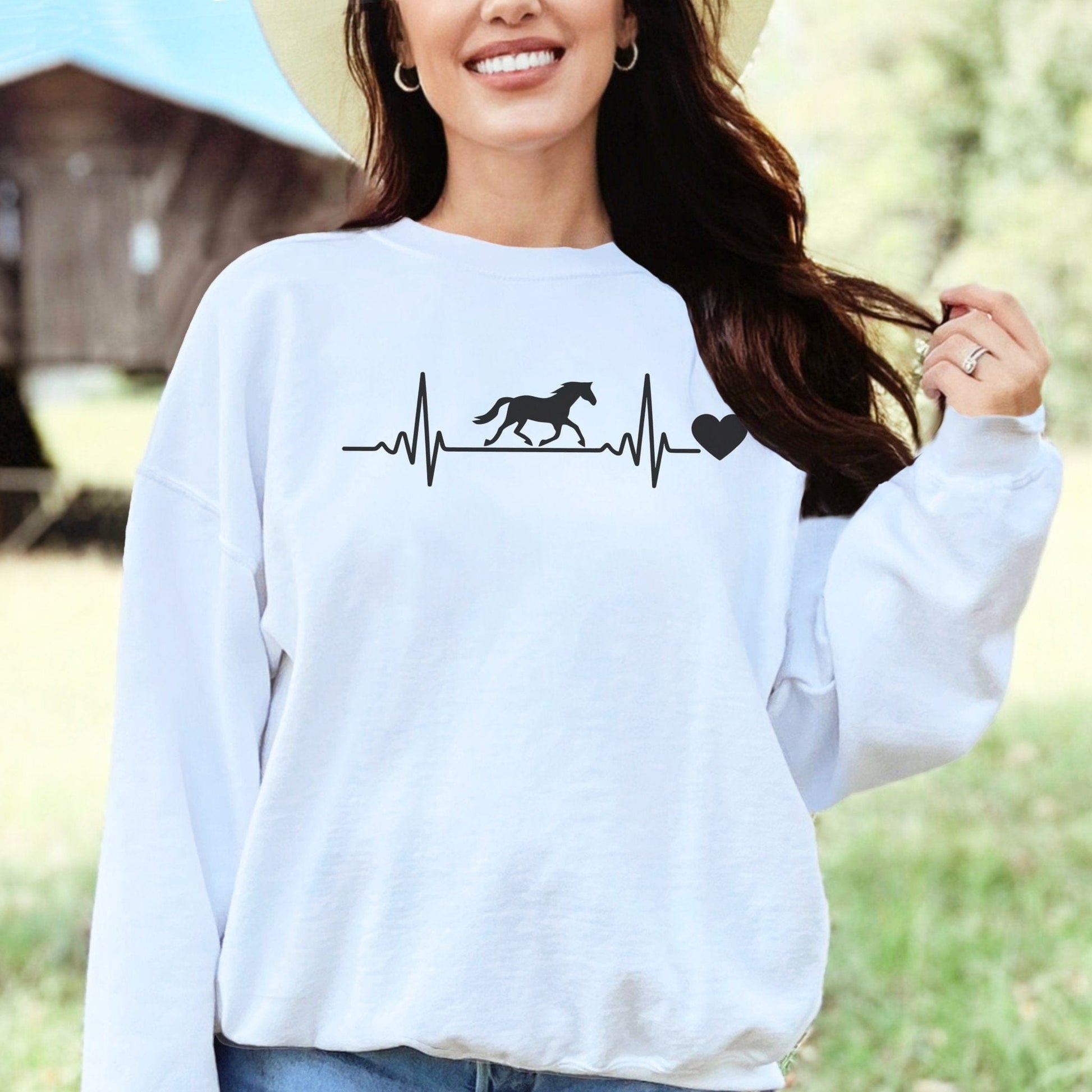 Horse Heartbeat Long Sleeve Tee