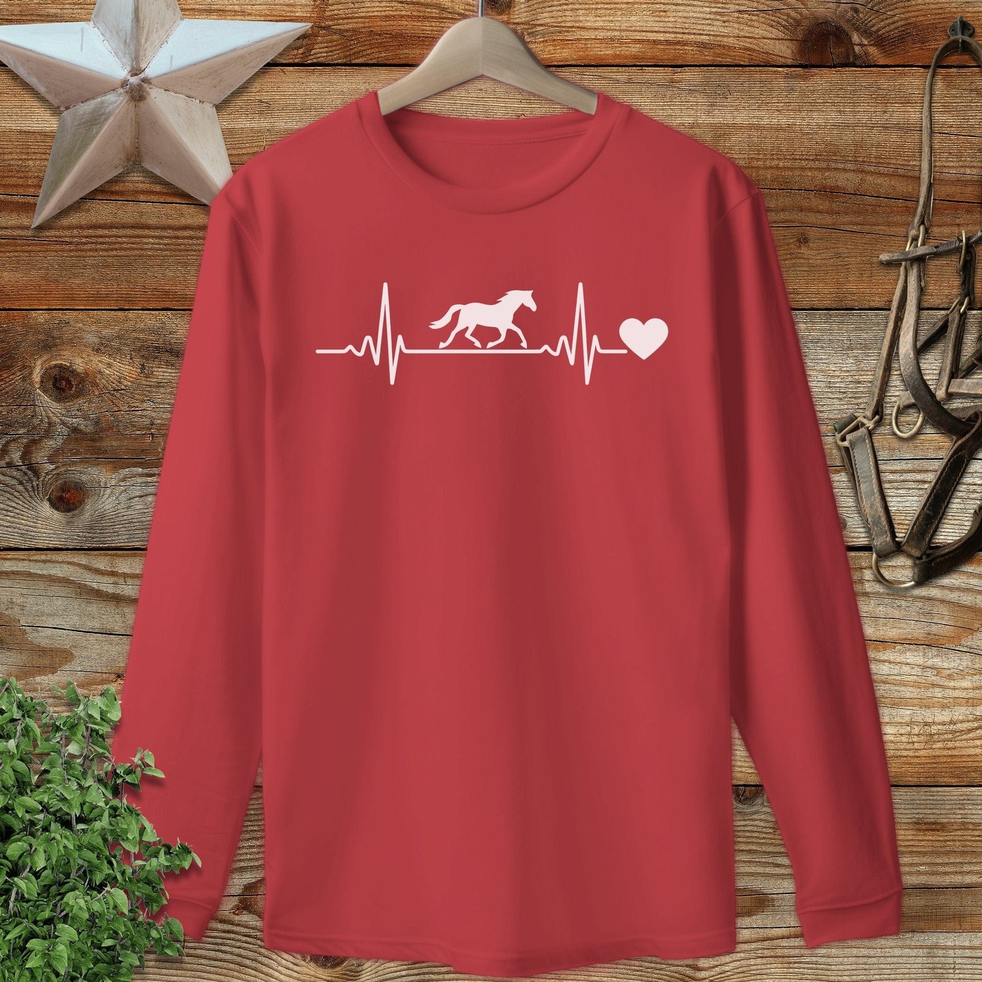 Horse Heartbeat Long Sleeve Tee