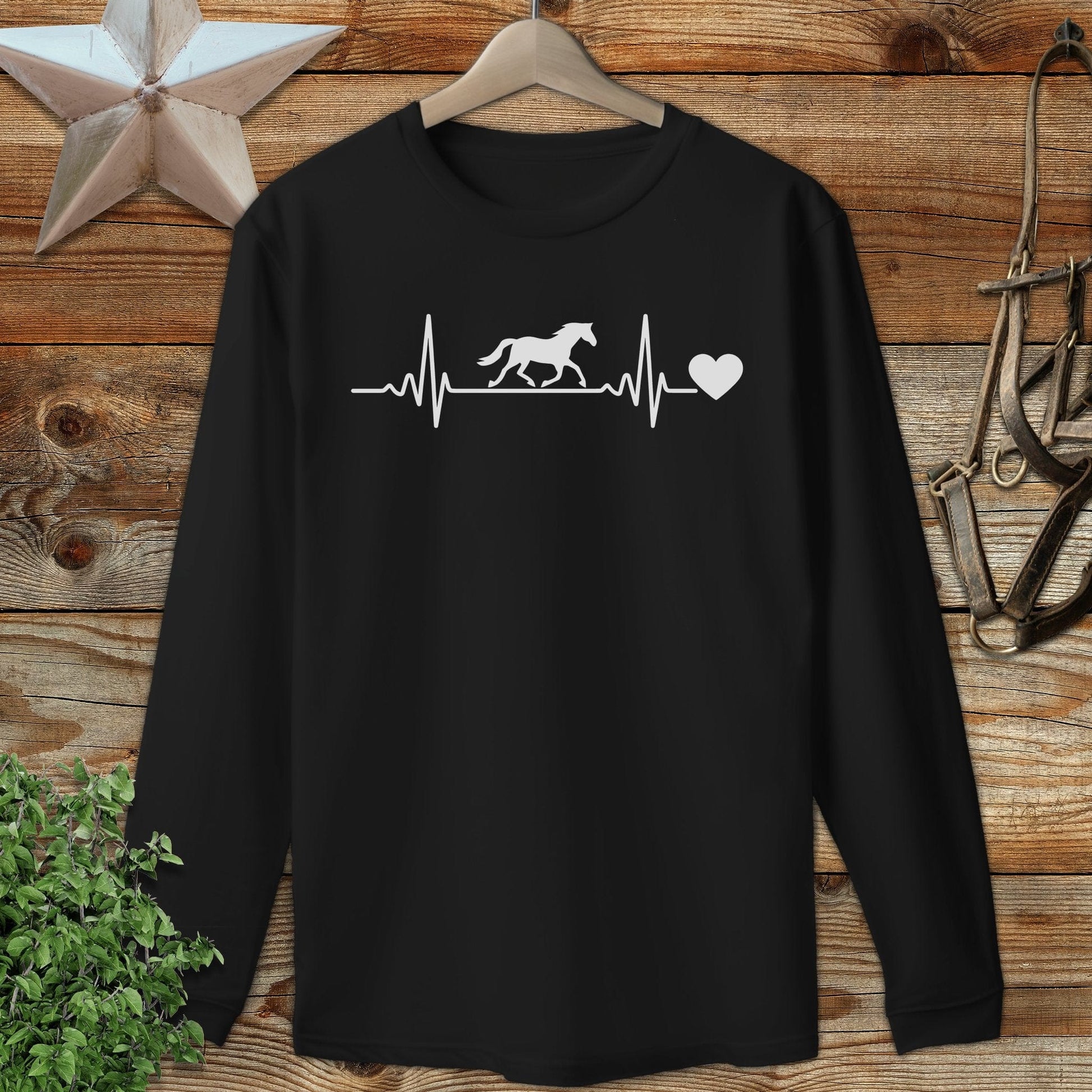 Horse Heartbeat Long Sleeve Tee