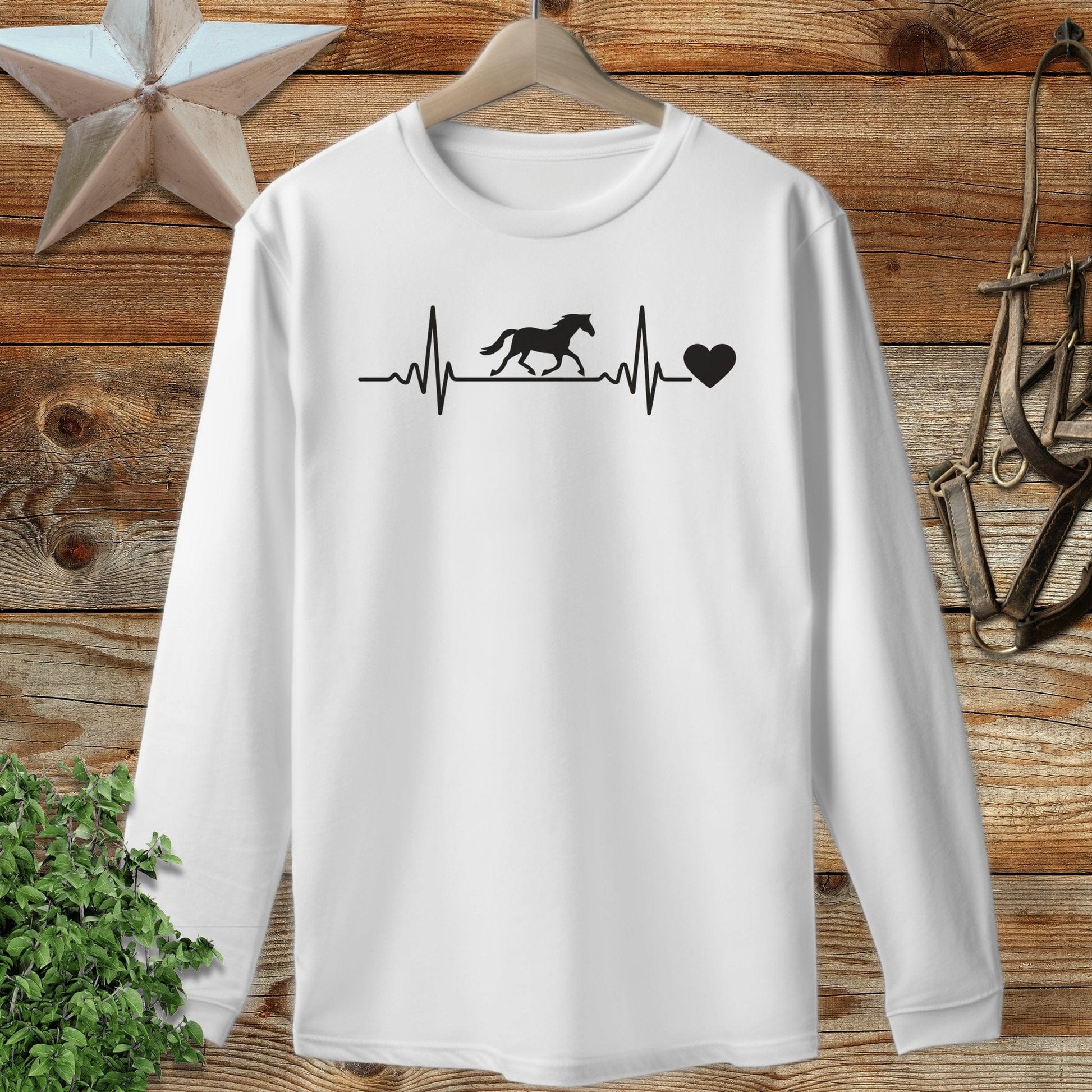 Horse Heartbeat Long Sleeve Tee