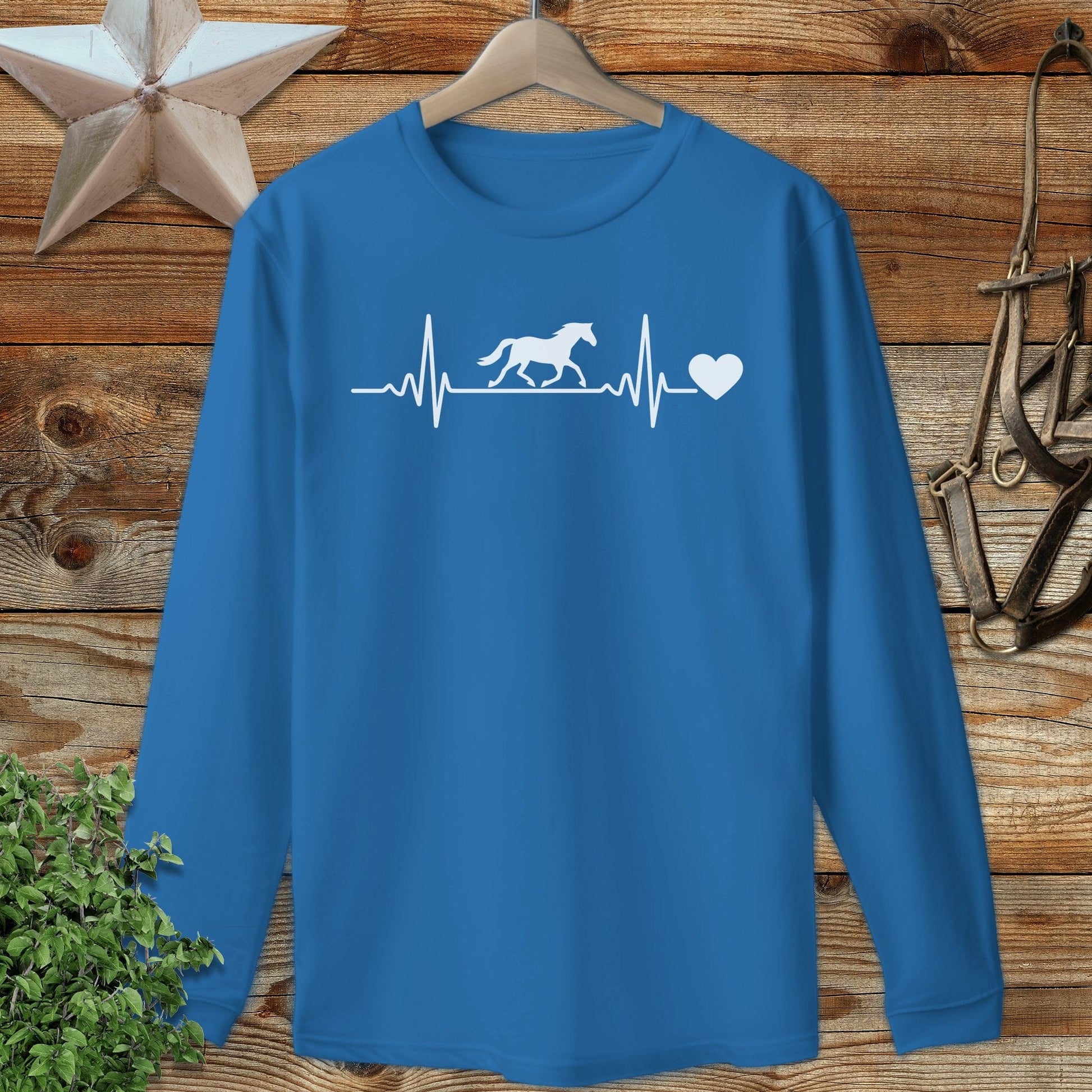 Horse Heartbeat Long Sleeve Tee