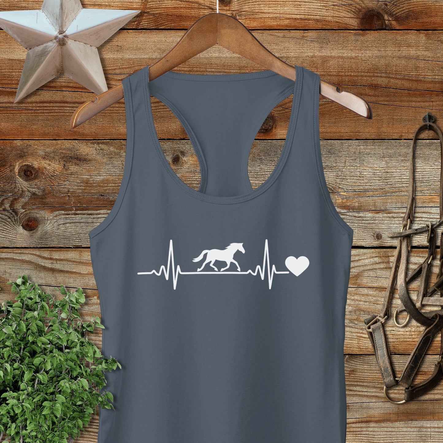 Horse Heartbeat Racerback Tank