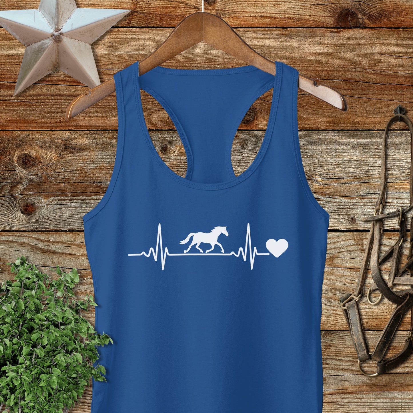 Horse Heartbeat Racerback Tank